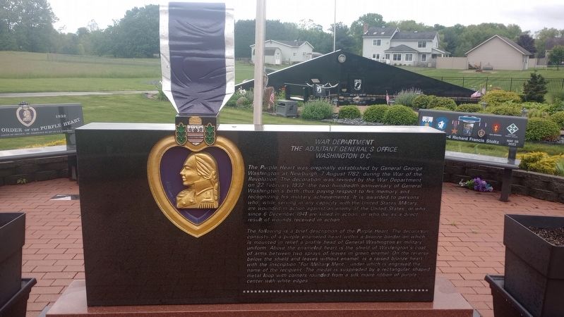 The Purple Heart Marker. Click for full size. The Purple Heart Marker image. Click for full size.