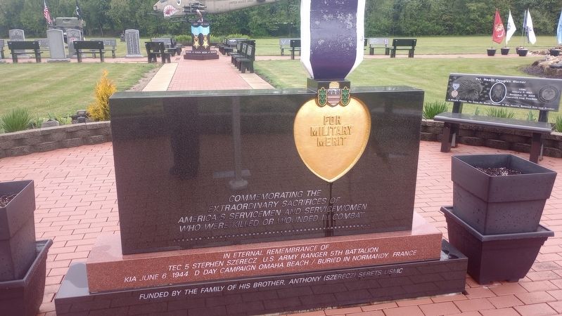 The Purple Heart Marker. Click for full size. The Purple Heart Marker image. Click for full size.