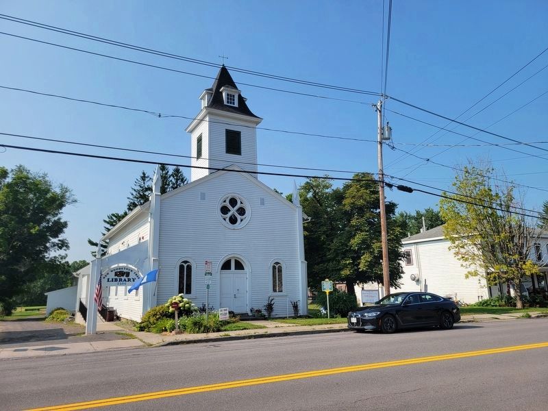 Church Building and Marker image. Click for full size.
