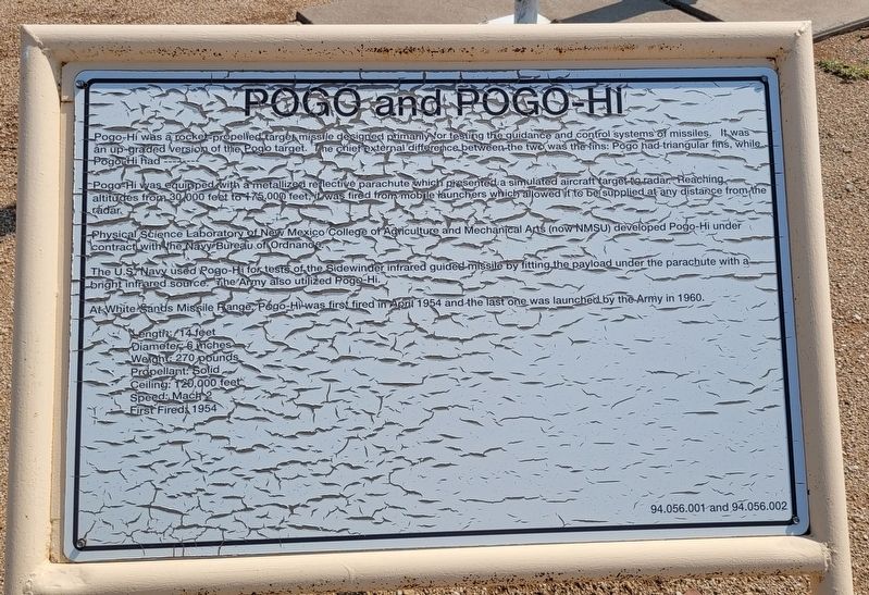 POGO and POGO-HI Marker. Click for full size. POGO and POGO-HI Marker image. Click for full size.