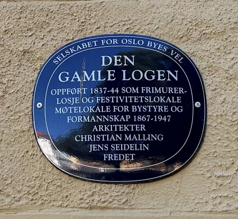 Den Gamle Logen / The Old Lodge Marker image. Click for full size.