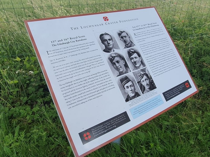 15th and 16th Royal Scots Marker image. Click for full size.
