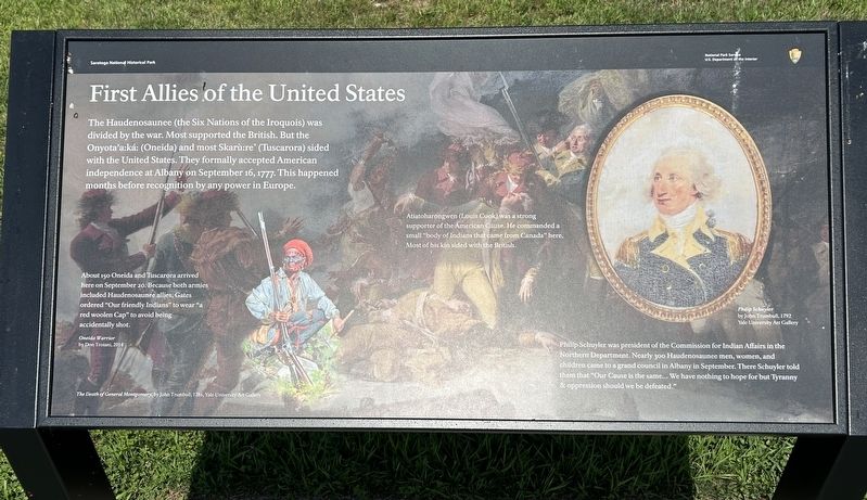 First Allies of the United States Marker. Click for full size. First Allies of the United States Marker image. Click for full size.