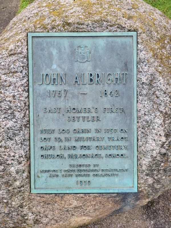 John Albright Marker image. Click for full size.