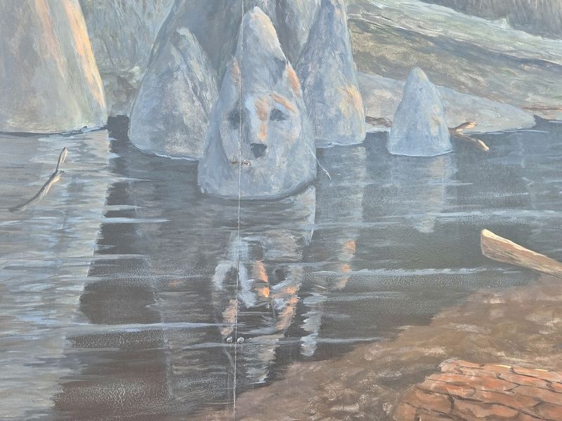 The hidden fox referred to in the marker, signifying Francis Marion, the "Swamp Fox". Click for full size. The hidden fox referred to in the marker, signifying Francis Marion, the "Swamp Fox" image. Click for full size.