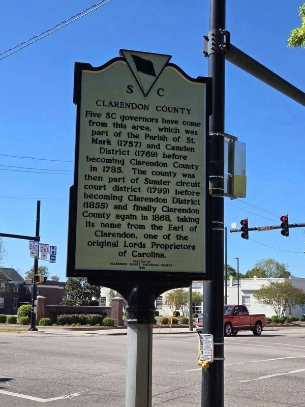 Clarendon County side of the Marker. Click for full size. Clarendon County side of the Marker image. Click for full size.