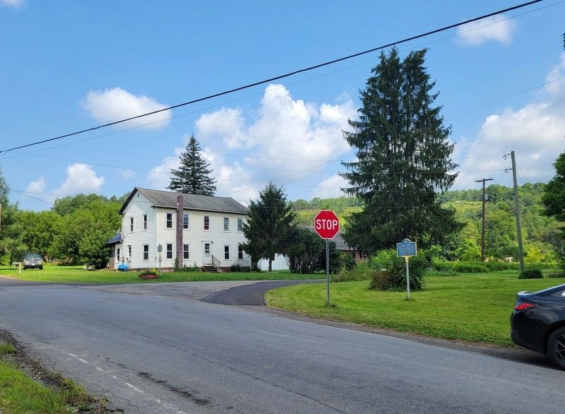 Early Tavern and First Store Markers image. Click for full size.