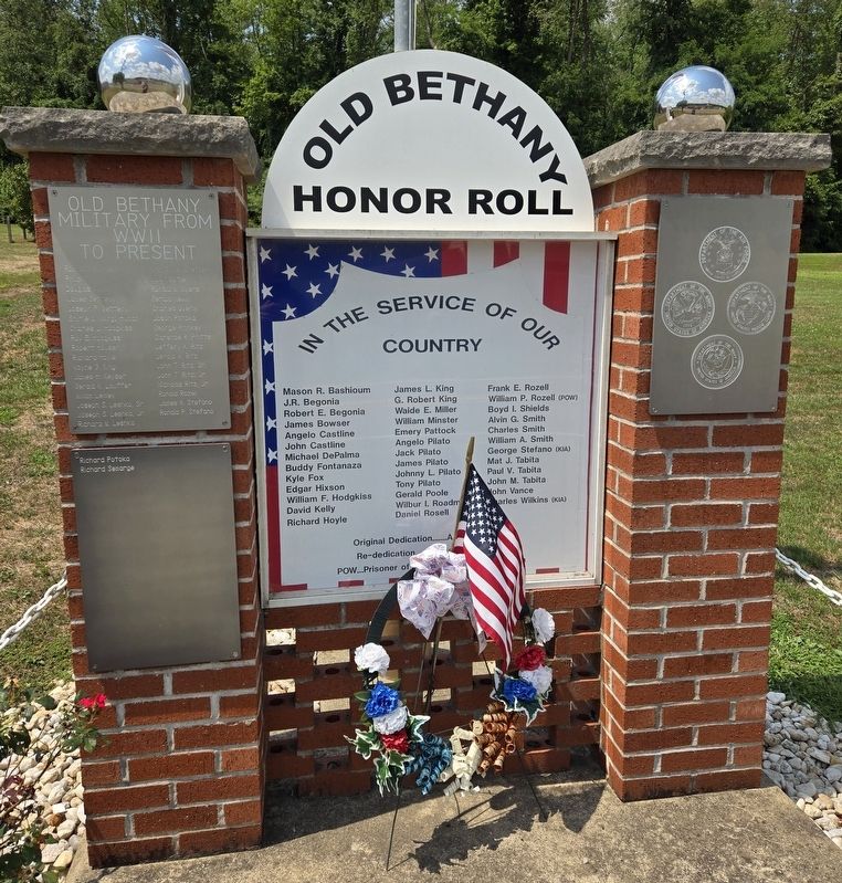 Old Bethany Honor Roll Marker image. Click for full size.