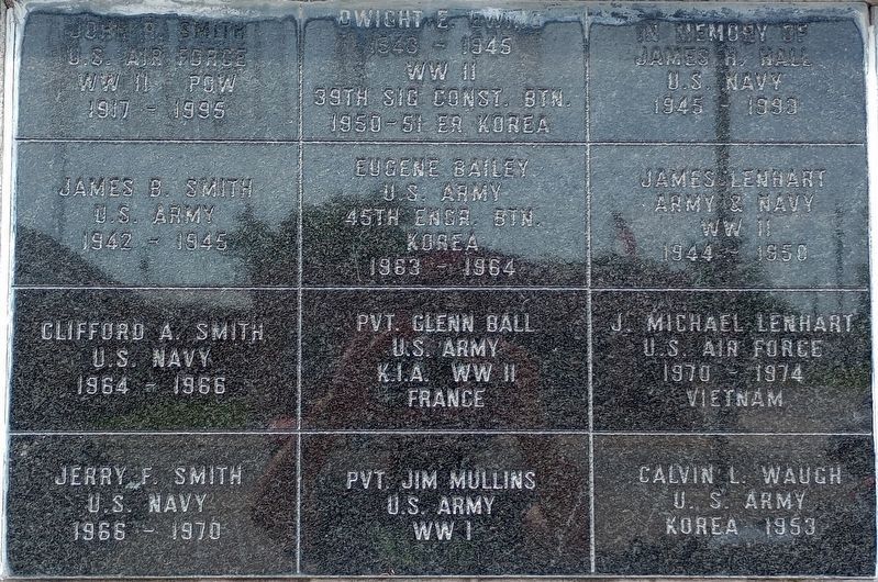 Alger-Marion Township Veterans Wall Marker. Click for full size. Alger-Marion Township Veterans Wall Marker image. Click for full size.