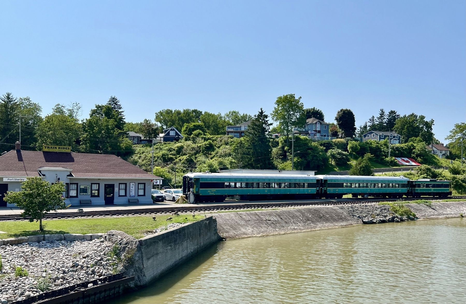 The London and Port Stanley Railroad (Port Stanley Station and Rolling Stock). Click for full size. The London and Port Stanley Railroad (Port Stanley Station and Rolling Stock) image. Click for full size.