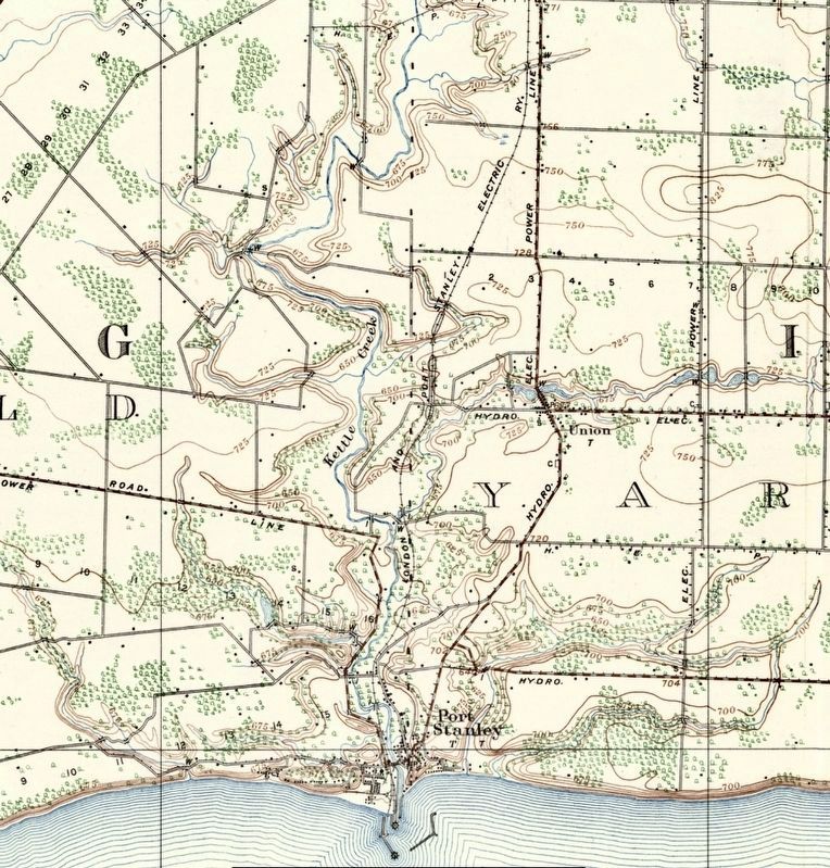 The London and Port Stanley Railroad, 1930. Click for full size. The London and Port Stanley Railroad, 1930 image. Click for full size.