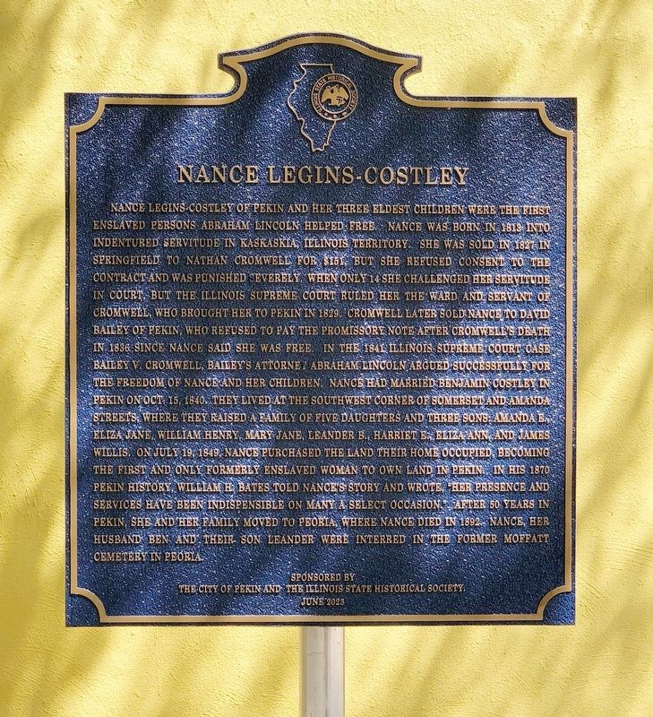 Nance Legins-Costley Marker image. Click for full size.