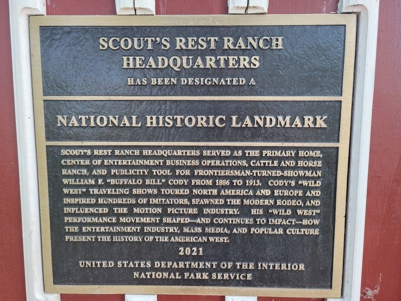 Scout's Rest Ranch Headquarters Marker image. Click for full size.