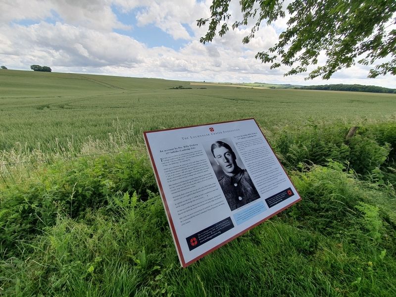 An account by Pte. Billy Disbrey Marker image. Click for full size.