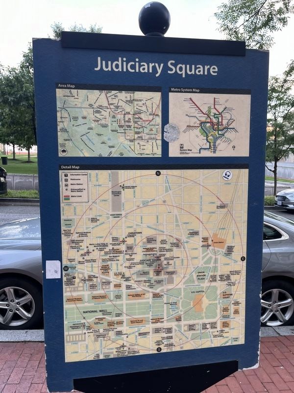 Discover DC / Judiciary Square Marker. Click for full size. Discover DC / Judiciary Square Marker image. Click for full size.