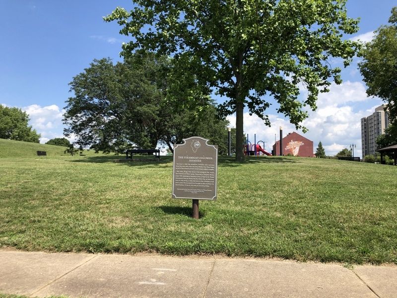 The Steamboat Columbia Disaster Marker image. Click for full size.