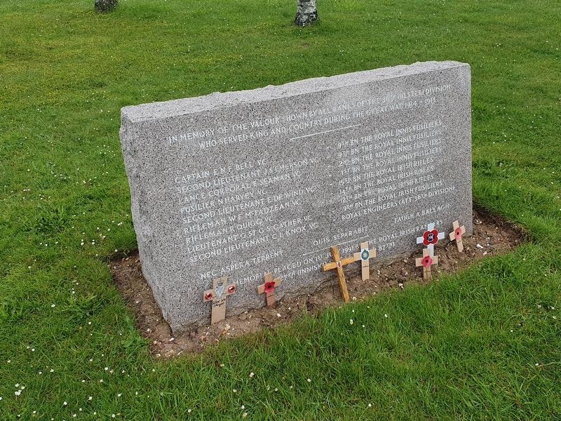 36th Ulster Division Victoria Cross Recipients Memorial. Click for full size. 36th Ulster Division Victoria Cross Recipients Memorial image. Click for full size.