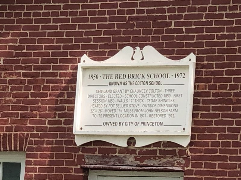 1850 The Red Brick School 1972 Marker. Click for full size. 1850 The Red Brick School 1972 Marker image. Click for full size.