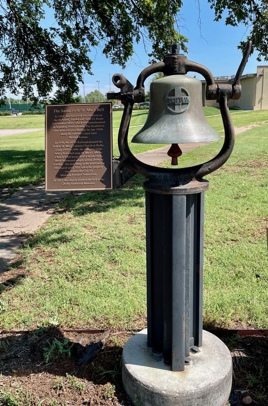 The Santa Fe & St. Mary Bell Marker. Click for full size. The Santa Fe & St. Mary Bell Marker image. Click for full size.