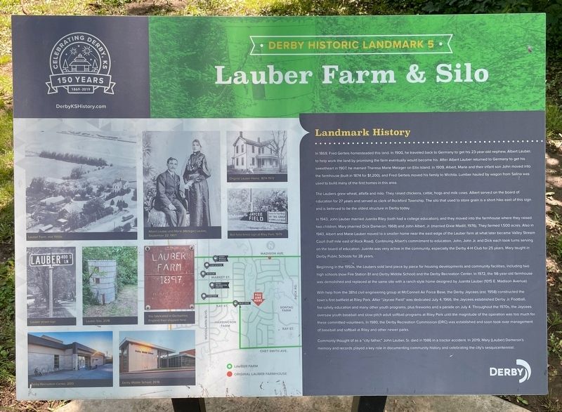 Lauber Farm & Silo Marker. Click for full size. Lauber Farm & Silo Marker image. Click for full size.