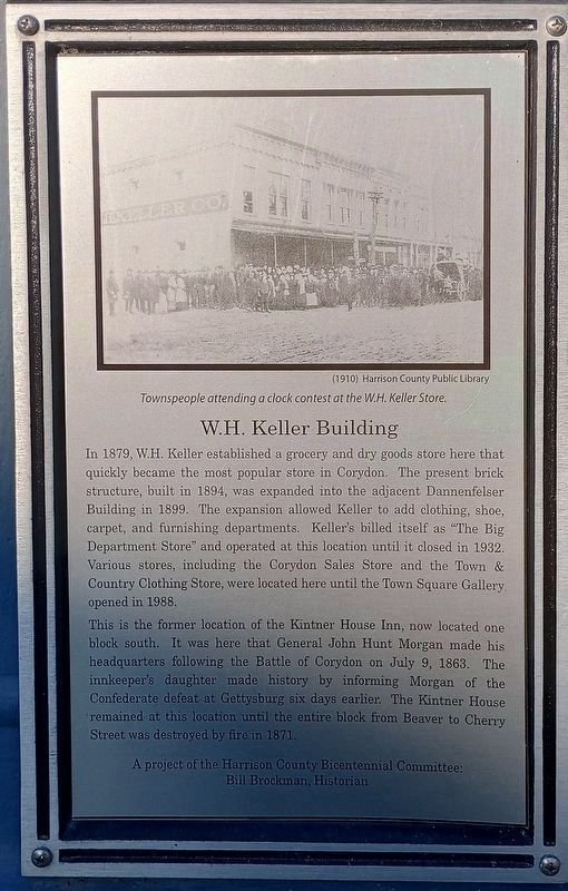 W.H. Keller Building Marker. Click for full size. W.H. Keller Building Marker image. Click for full size.