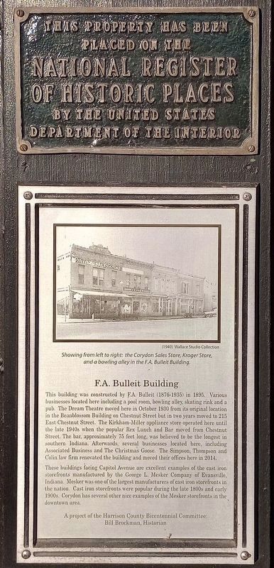 F. A. Building Marker. Click for full size. F. A. Building Marker image. Click for full size.