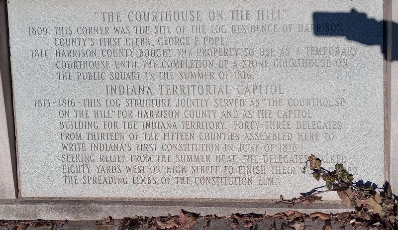 "The Courthouse On The Hill" Marker image. Click for full size.