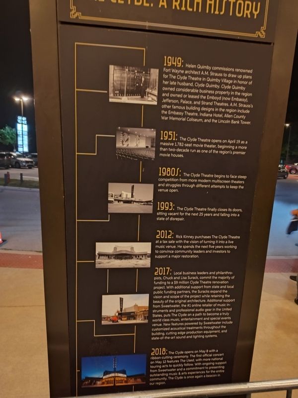 The Clyde, A Rich History Marker image. Click for full size.