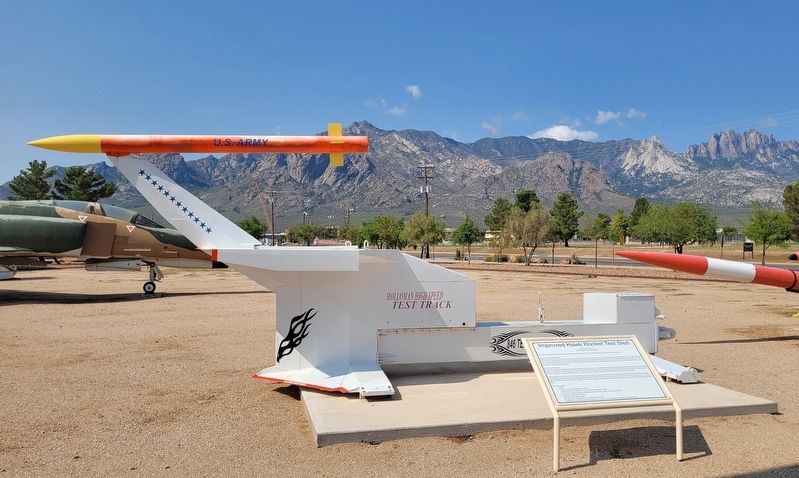 The Improved Hawk Rocket Test Sled and Marker. Click for full size. The Improved Hawk Rocket Test Sled and Marker image. Click for full size.