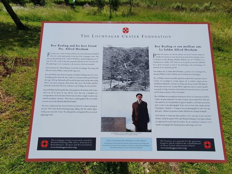 Roy Bealing and his best friend Pte. Alfred Moxham Marker image. Click for full size.