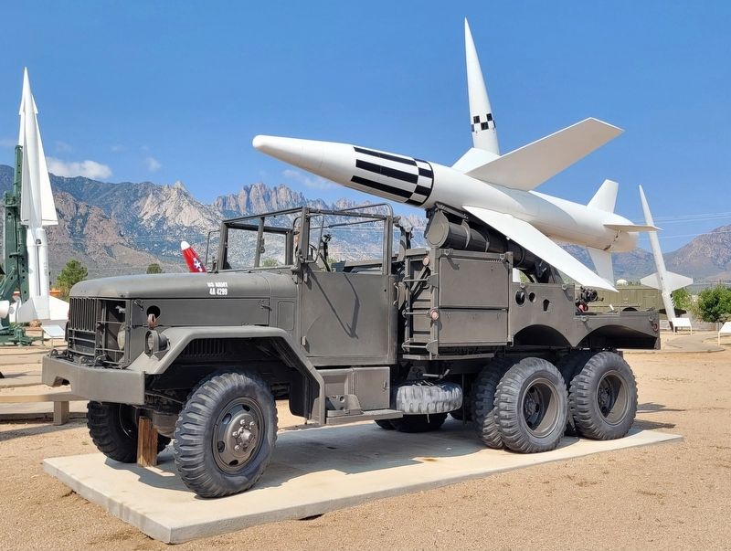 The MGM-18 Lacrosse on a truck. Click for full size. The MGM-18 Lacrosse on a truck image. Click for full size.