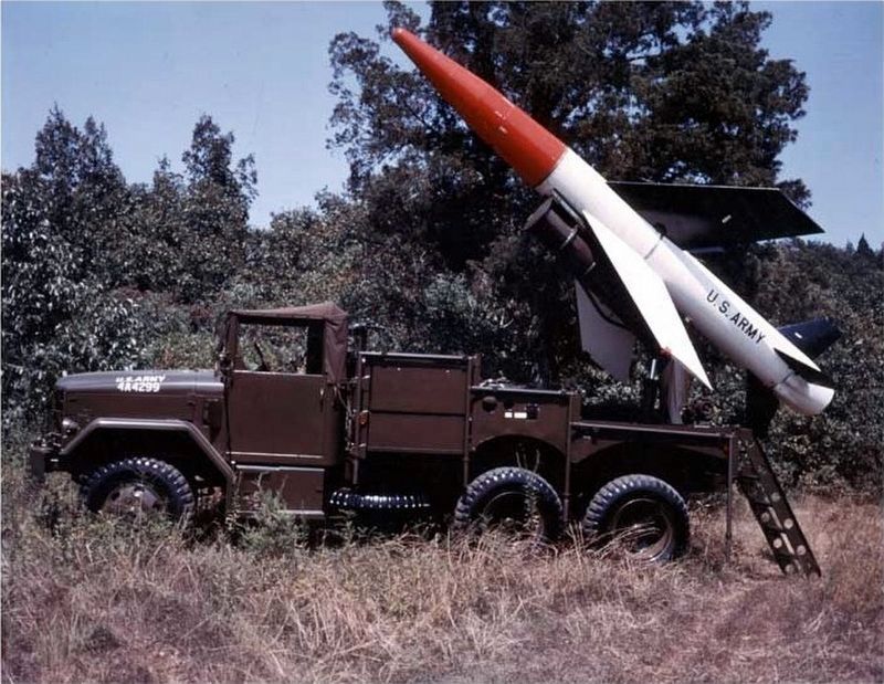 A MGM-18 Lacrosse ready for launch. Click for full size. A MGM-18 Lacrosse ready for launch image. Click for full size.
