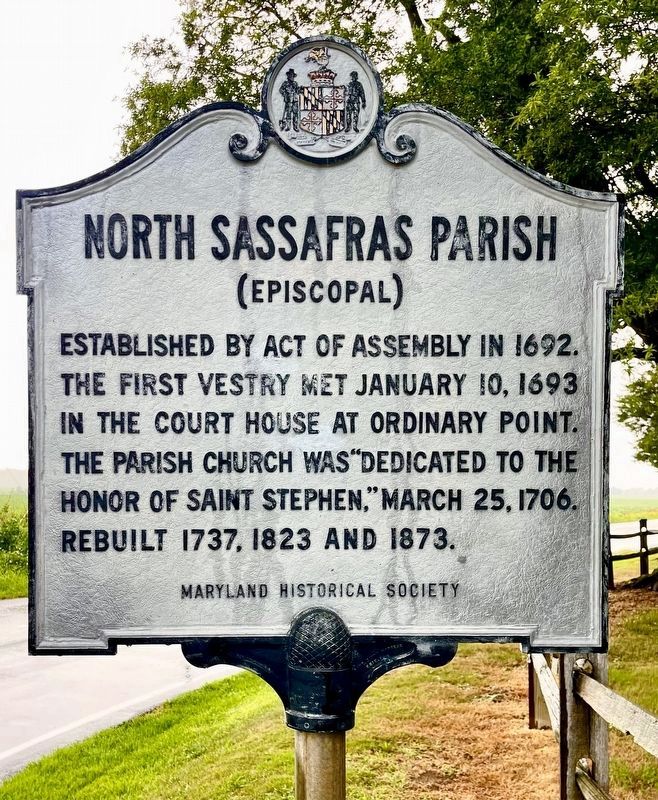 North Sassafras Parish Marker. Click for full size. North Sassafras Parish Marker image. Click for full size.