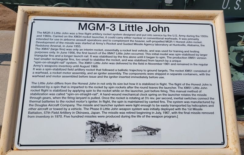 MGM-3 Little John Marker image. Click for full size.