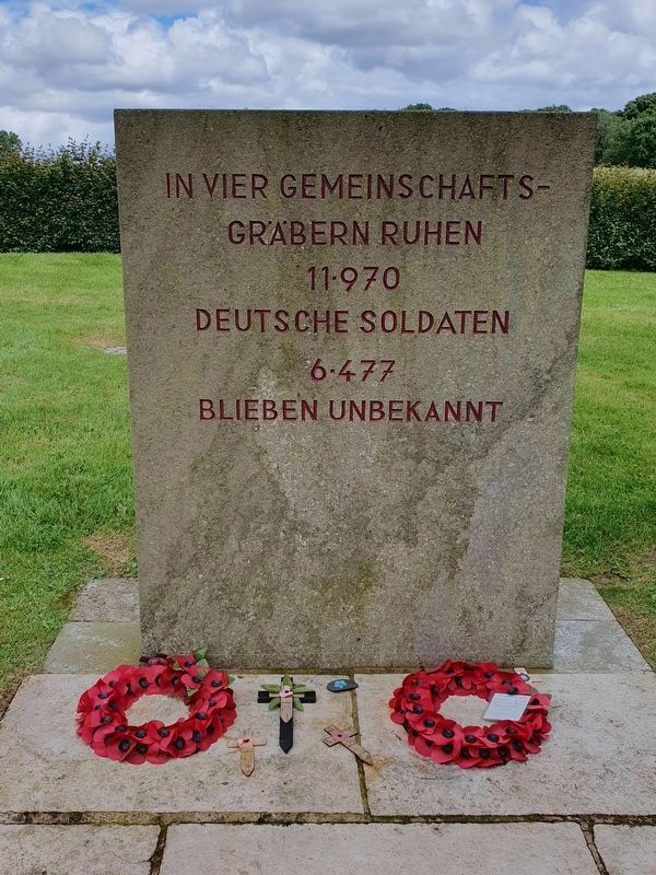 An additional Fricourt German Military Cemetery Marker image. Click for full size.