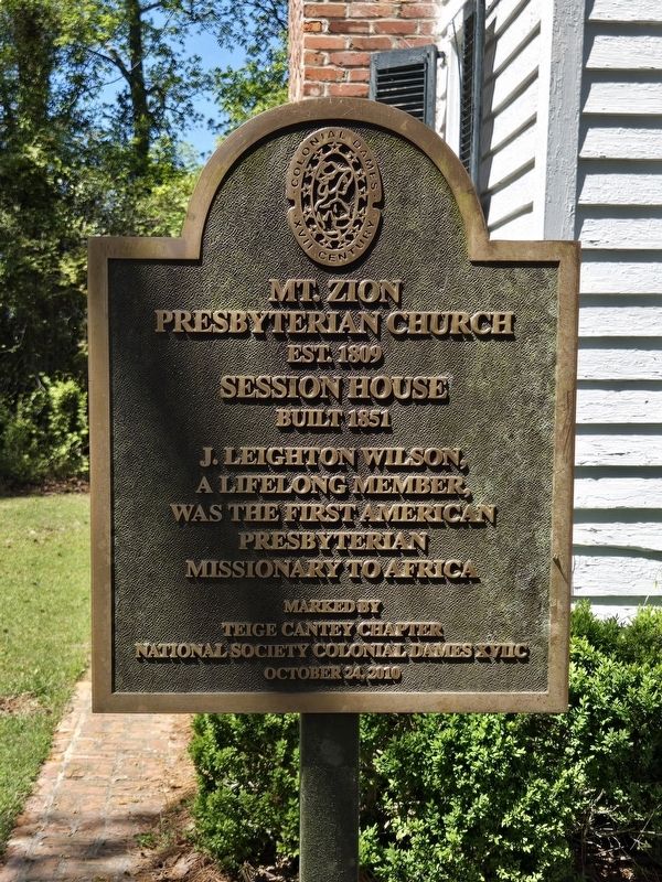 Mt Zion Presbyterian Church Marker. Click for full size. Mt Zion Presbyterian Church Marker image. Click for full size.
