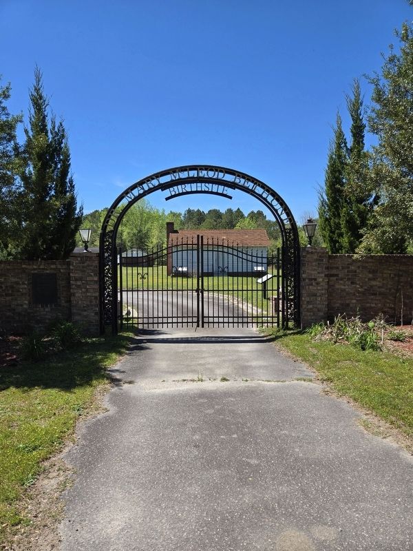 Entrance gate to Mary McLeod Bethune Birthplace & Park. Click for full size. Entrance gate to Mary McLeod Bethune Birthplace & Park image. Click for full size.