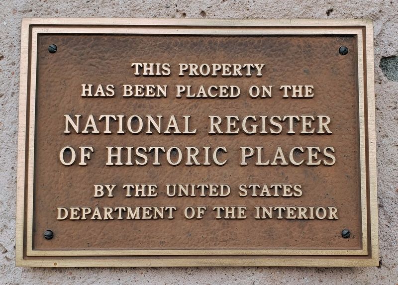 National Register of Historic Places Marker image. Click for full size.