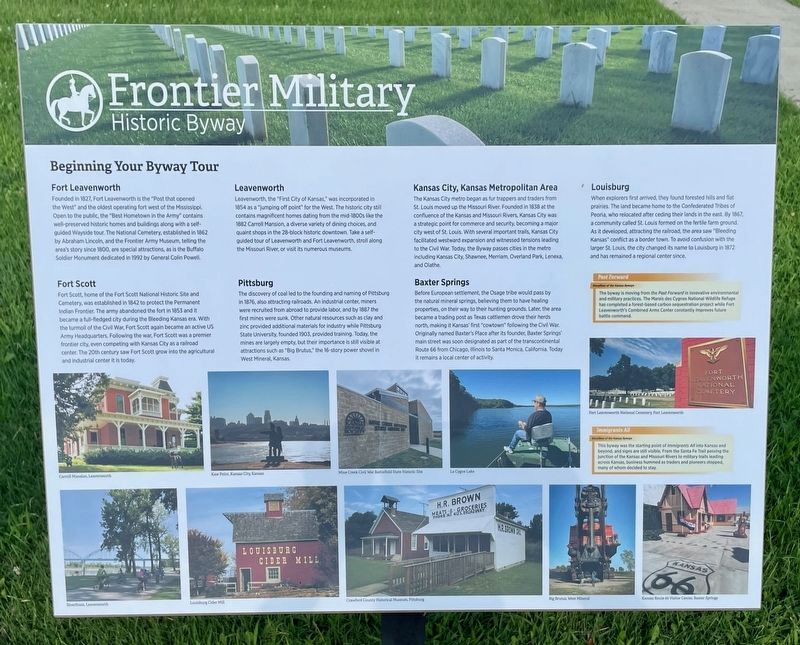 Frontier Military Historic Byway Marker image. Click for full size.