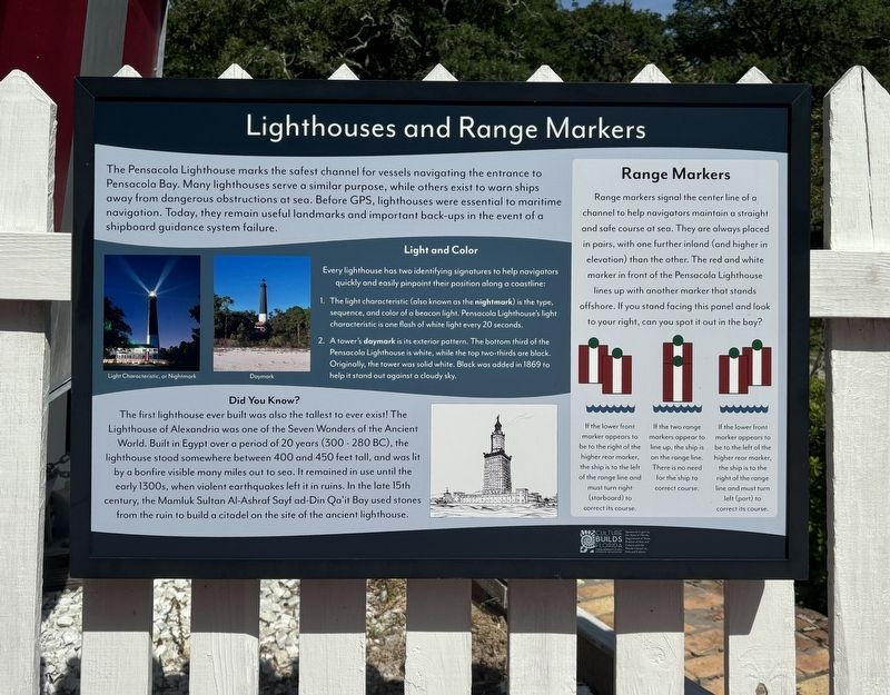 Lighthouses and Range Lights Marker. Click for full size. Lighthouses and Range Lights Marker image. Click for full size.