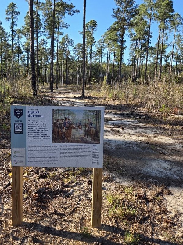 Flight of the Patriots Marker. Click for full size. Flight of the Patriots Marker image. Click for full size.