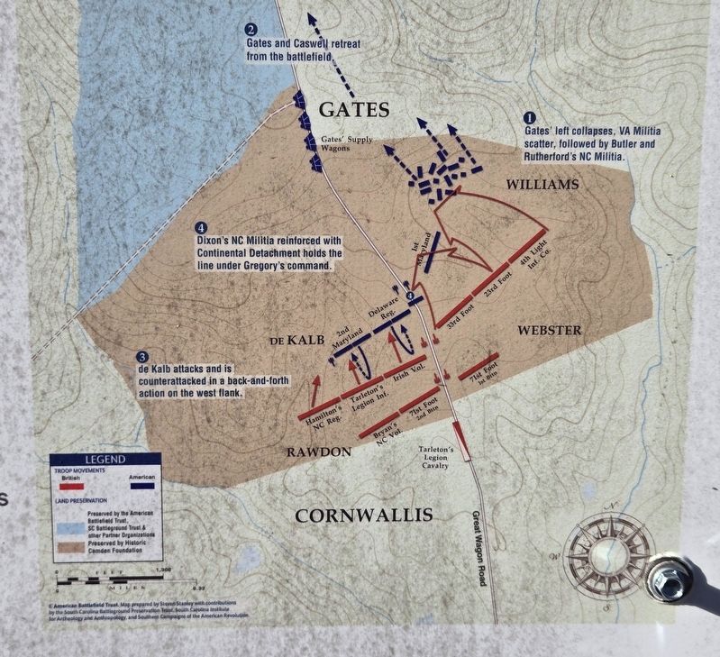Closeup of Map showing battle engagement. Click for full size. Closeup of Map showing battle engagement image. Click for full size.