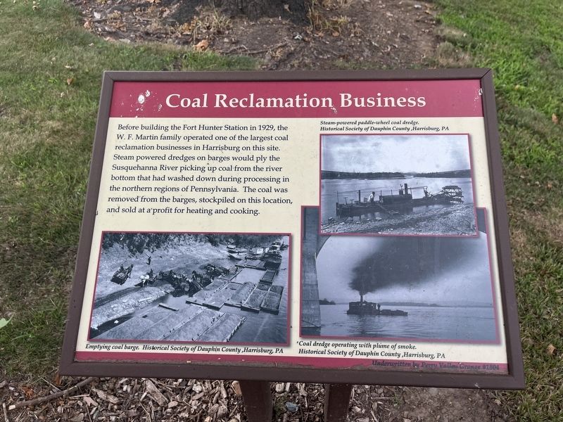 Coal Reclamation Business Marker. Click for full size. Coal Reclamation Business Marker image. Click for full size.