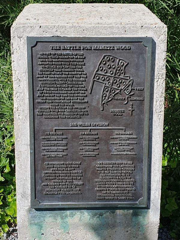 The Battle for Mametz Wood Marker image. Click for full size.