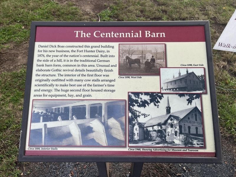 The Centennial Barn Marker image. Click for full size.