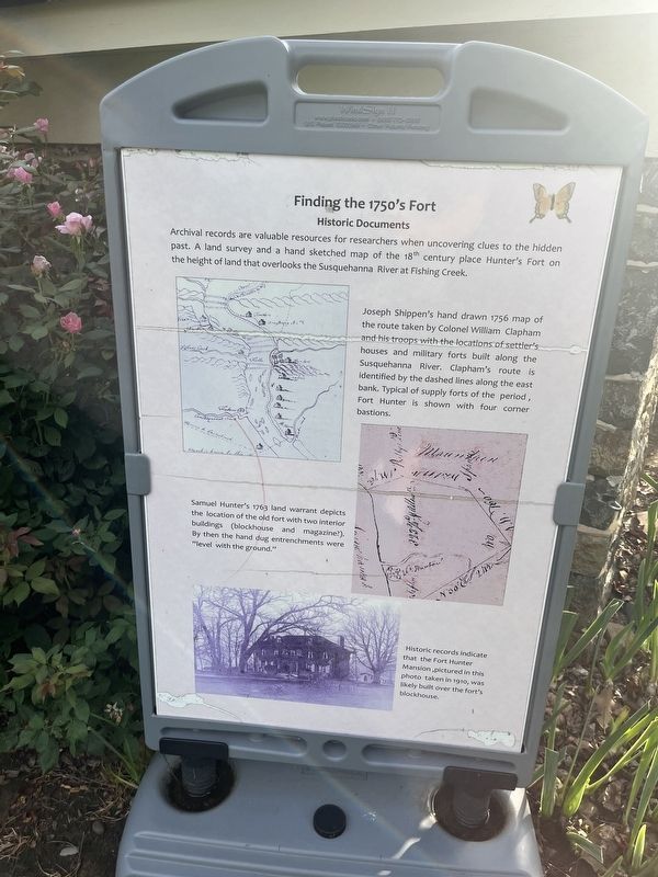 Finding the 1750's Fort Marker. Click for full size. Finding the 1750's Fort Marker image. Click for full size.