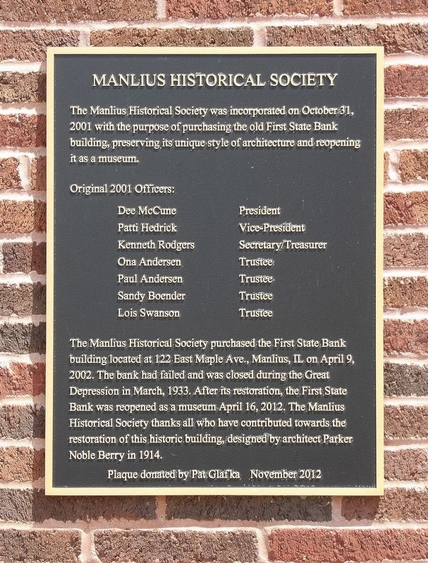Manlius Historical Society Marker image. Click for full size.