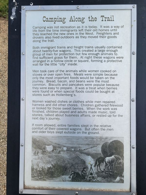 Camping Along the Trail Marker image. Click for full size.