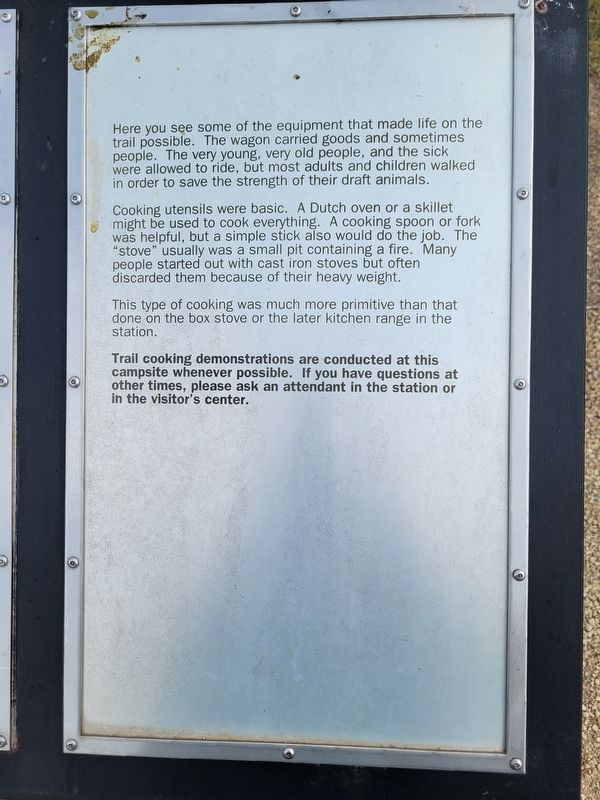 Camping Along the Trail Marker image. Click for full size.