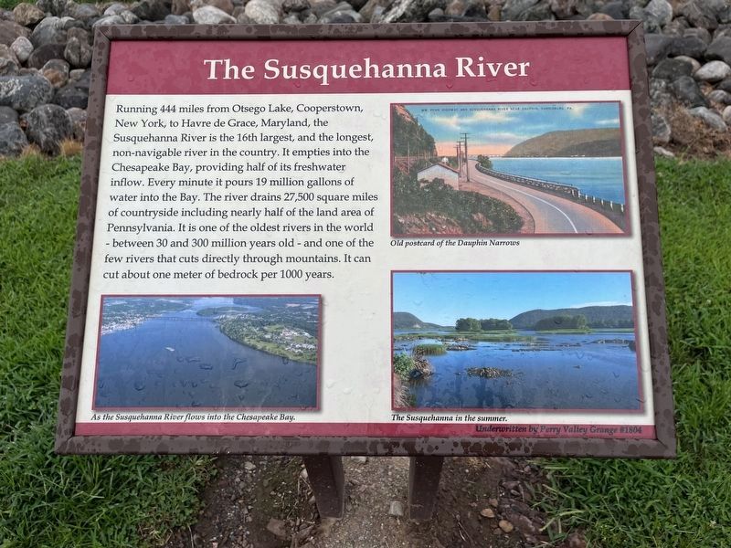 The Susquehanna River (additional nearby nature marker). Click for full size. The Susquehanna River (additional nearby nature marker) image. Click for full size.